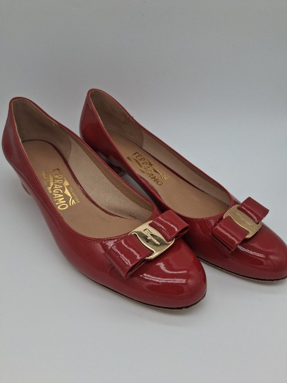 Red Vara Bow Pump Shoes Size 8.5